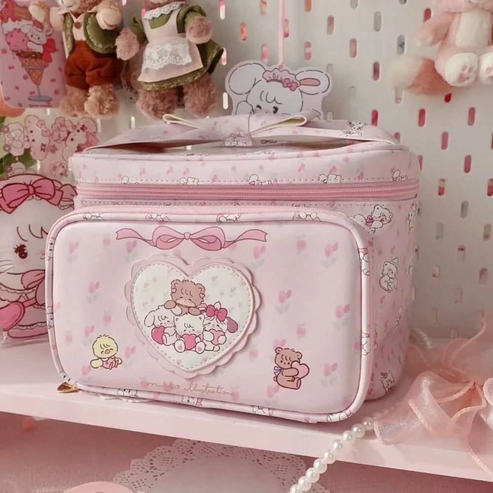 GlowCarry™ Luxury PU Leather Toiletry Bag – Leak-Proof, Stylish & Travel-Ready