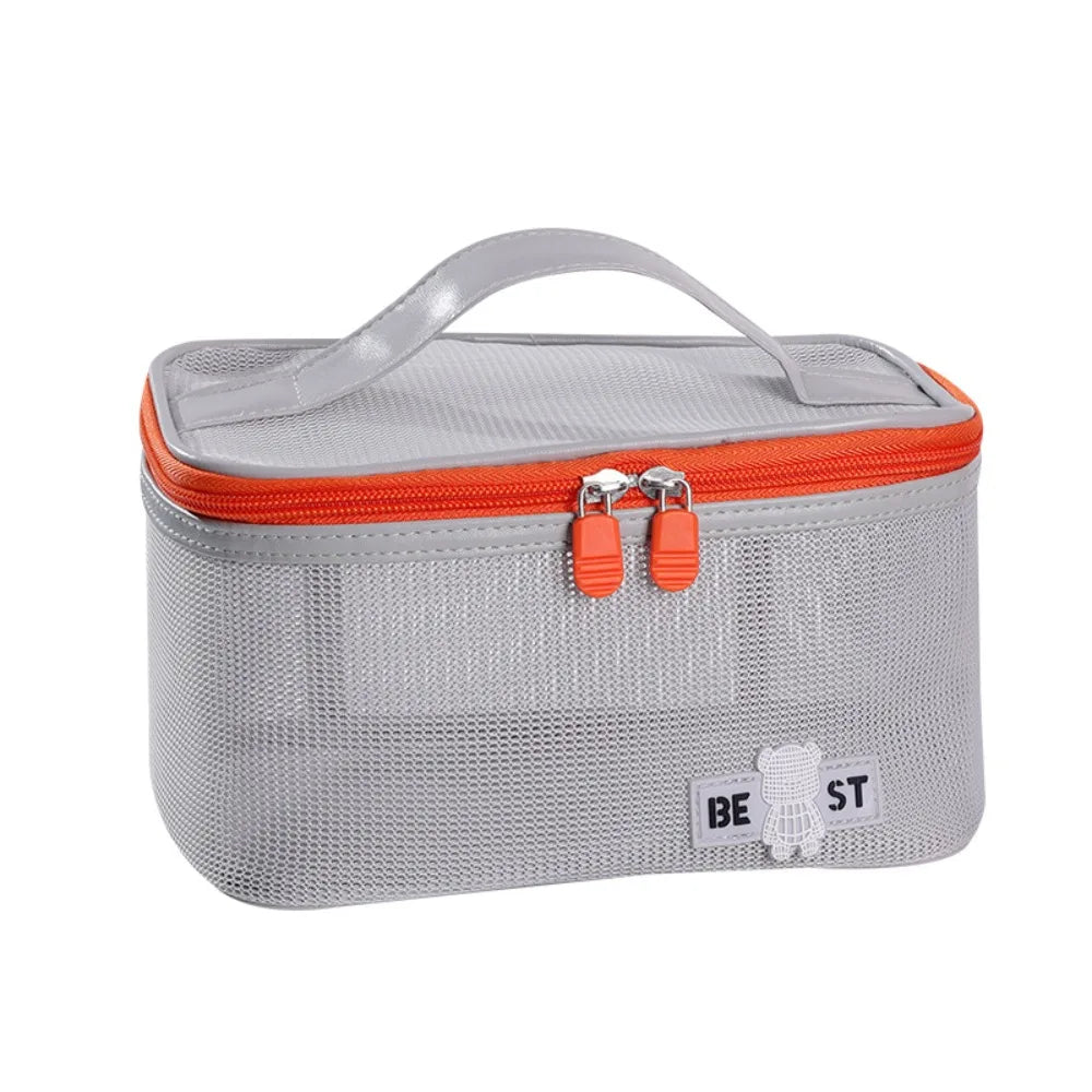 GlowCarry™ Luxury PU Leather Toiletry Bag – Leak-Proof, Stylish & Travel-Ready