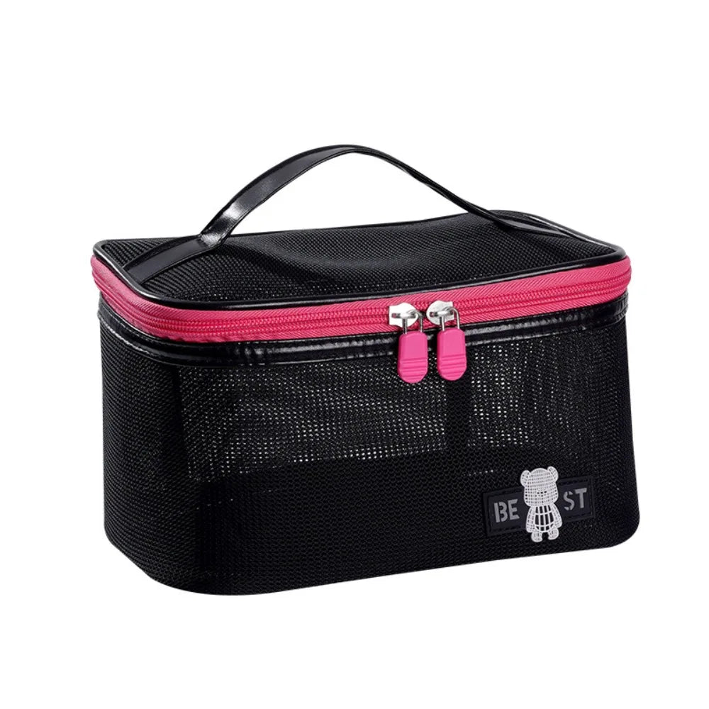 GlowCarry™ Luxury PU Leather Toiletry Bag – Leak-Proof, Stylish & Travel-Ready
