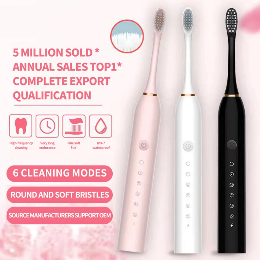 X3 Sonic Electric Toothbrush – Rechargeable By Vendora